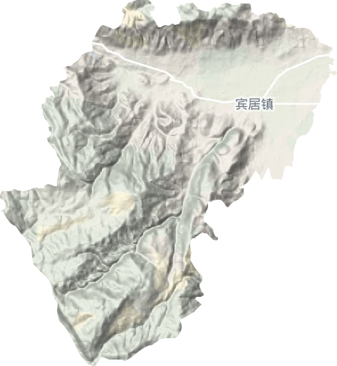 賓居鎮地形圖