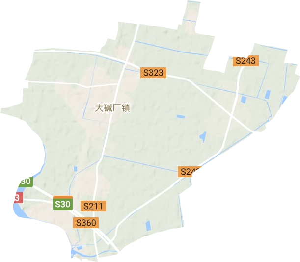 大堿廠鎮地形圖