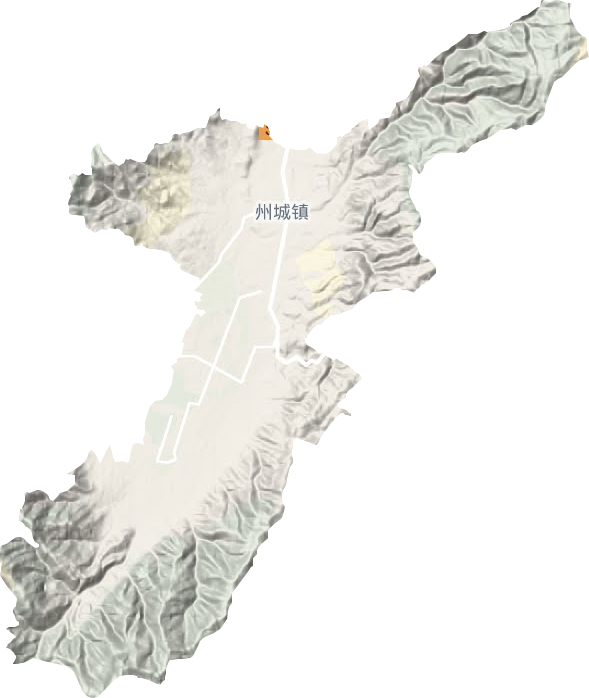 州城鎮地形圖