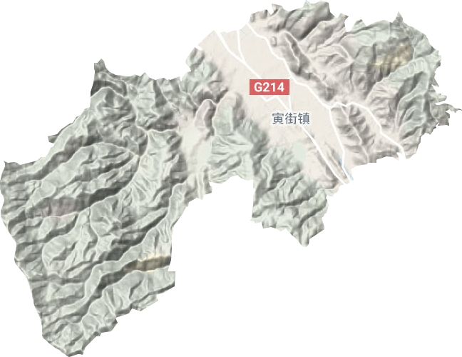 寅街鎮(zhèn)地形圖