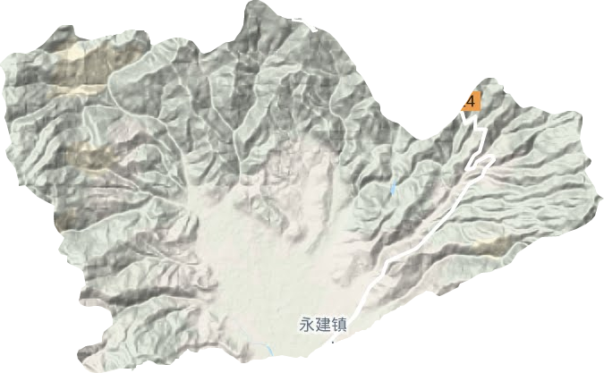 永建鎮地形圖