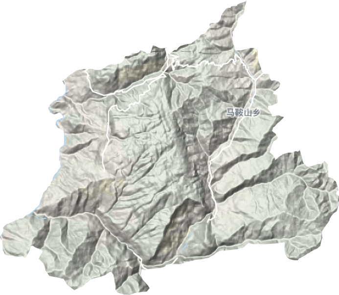 馬鞍山鄉(xiāng)地形圖