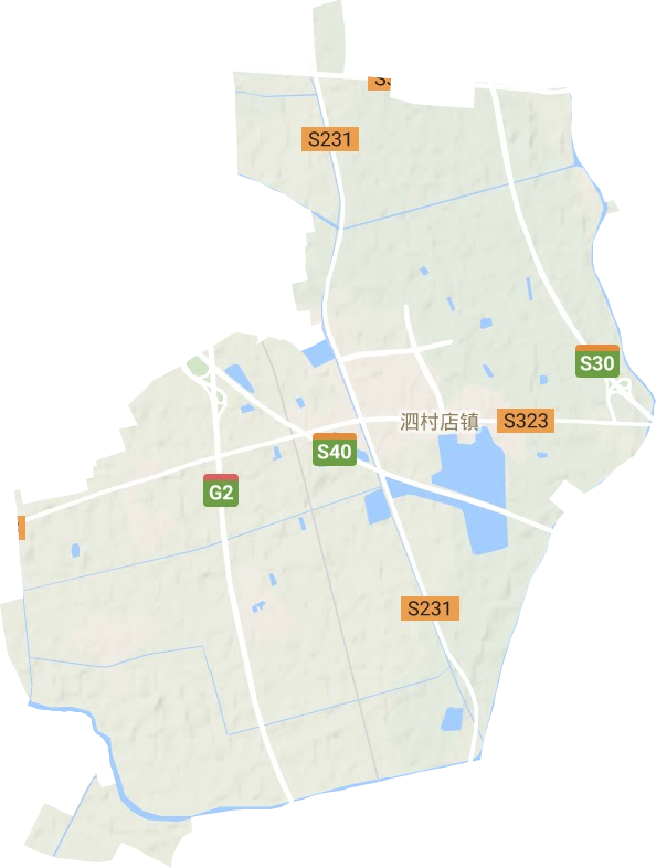 泗村店鎮(zhèn)地形圖