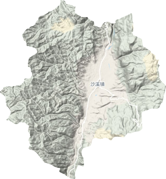 沙溪鎮(zhèn)地形圖