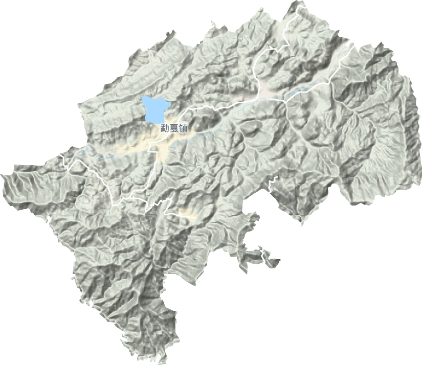 勐戛鎮(zhèn)地形圖