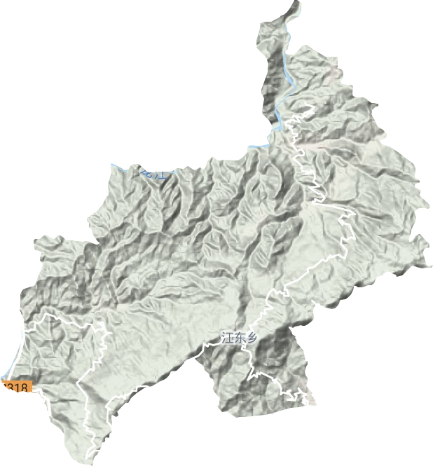 江東鄉(xiāng)地形圖