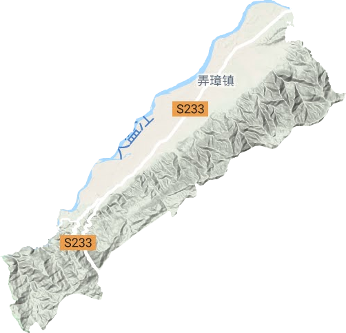 弄璋鎮地形圖