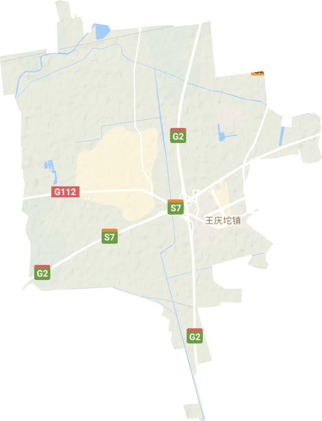 王慶坨鎮地形圖