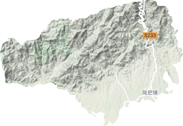 隴把鎮(zhèn)地形圖