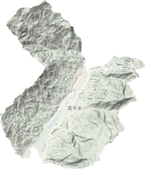 清平鄉(xiāng)地形圖