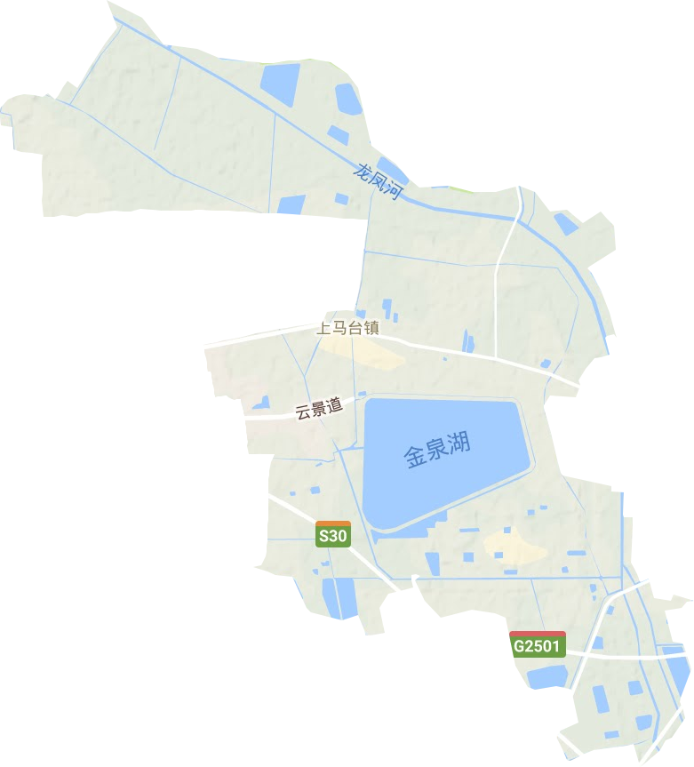 上馬臺鎮地形圖
