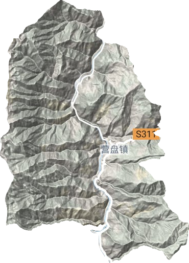 營盤鎮地形圖