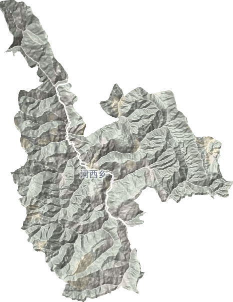 河西鄉(xiāng)地形圖