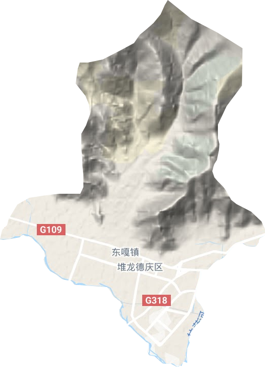 東嘎鎮地形圖
