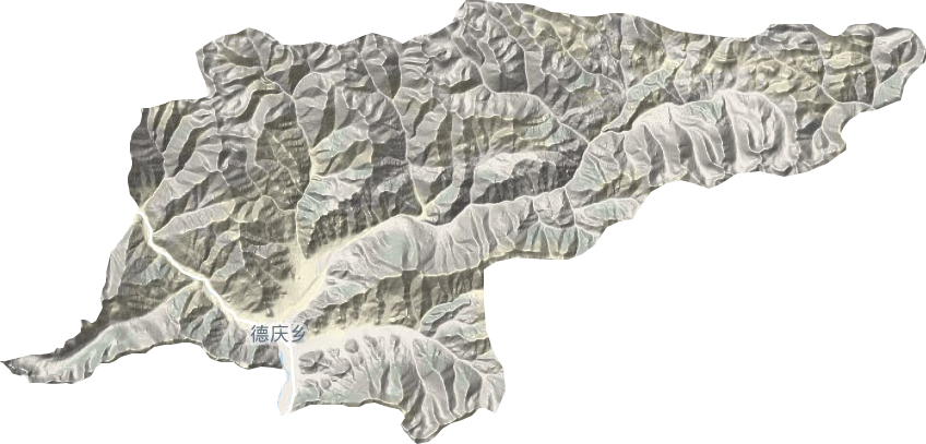 德慶鄉(xiāng)地形圖