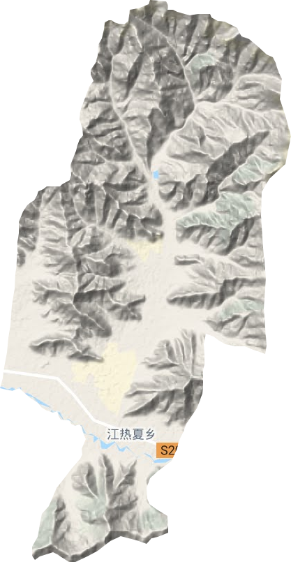 江熱夏鄉(xiāng)地形圖