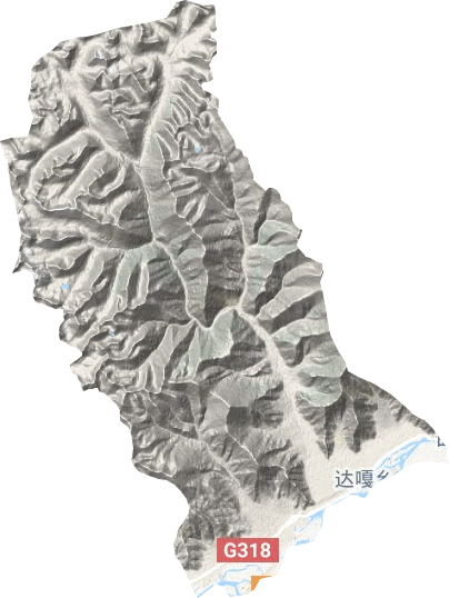 達(dá)嘎鄉(xiāng)地形圖