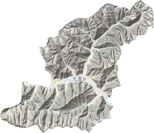 扎雪鄉(xiāng)地形圖