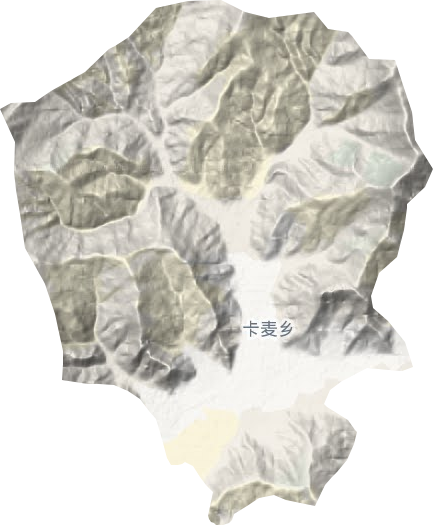 卡麥鄉(xiāng)地形圖