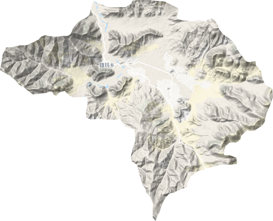 雄瑪鄉地形圖