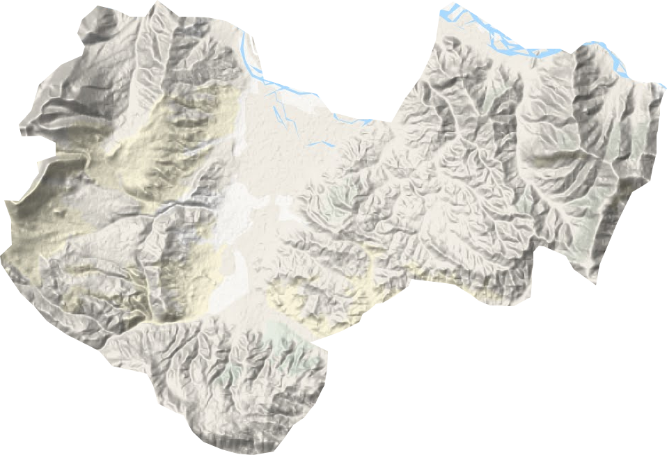 扎西崗鄉地形圖
