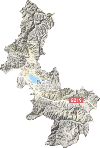 卡嘎鎮地形圖