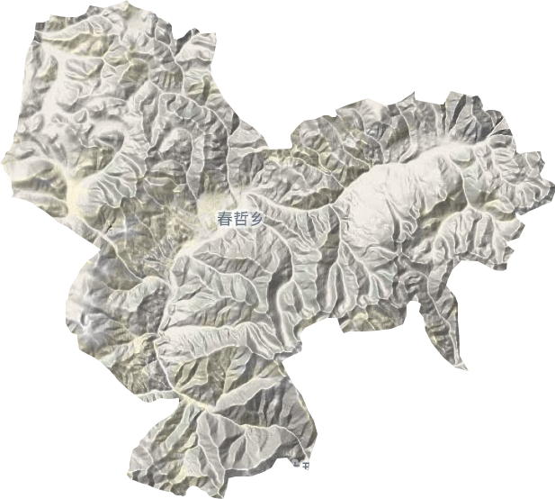 春哲鄉地形圖