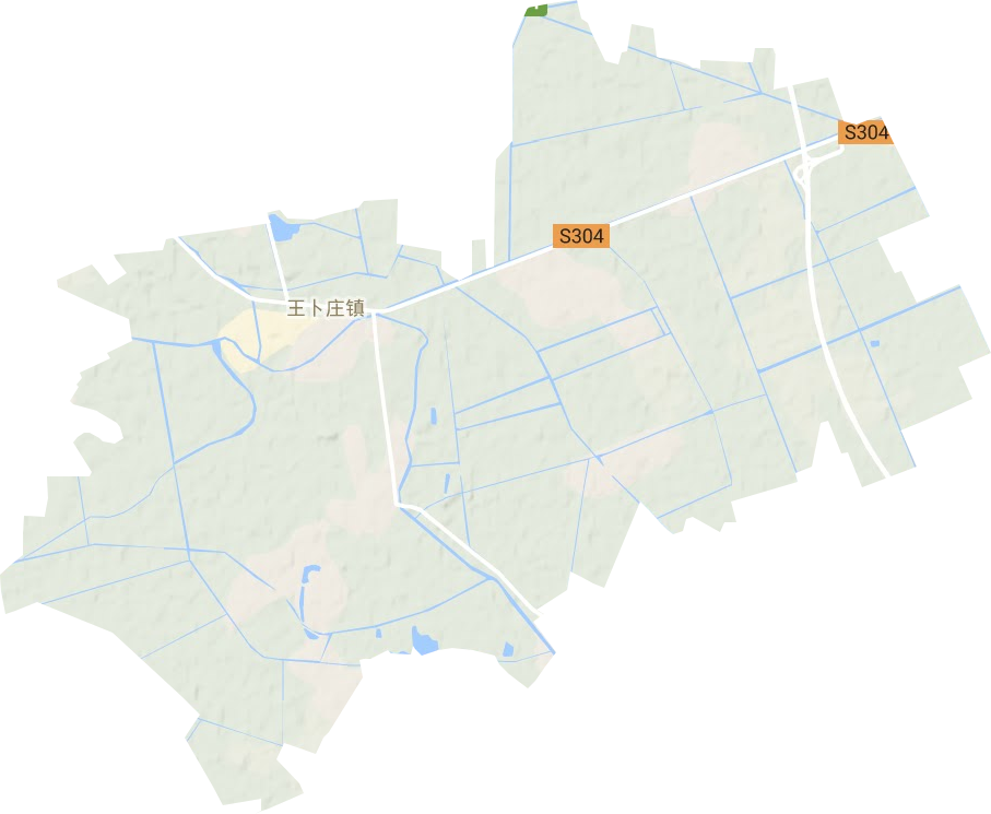 王卜莊鎮地形圖
