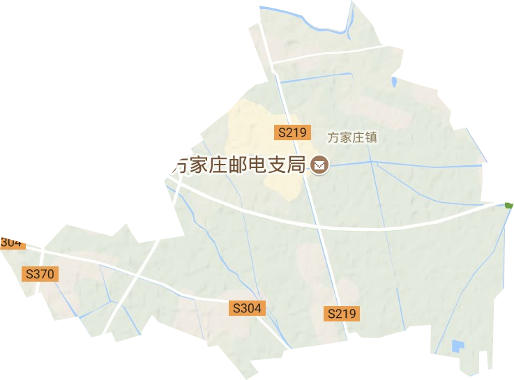 方家莊鎮(zhèn)地形圖