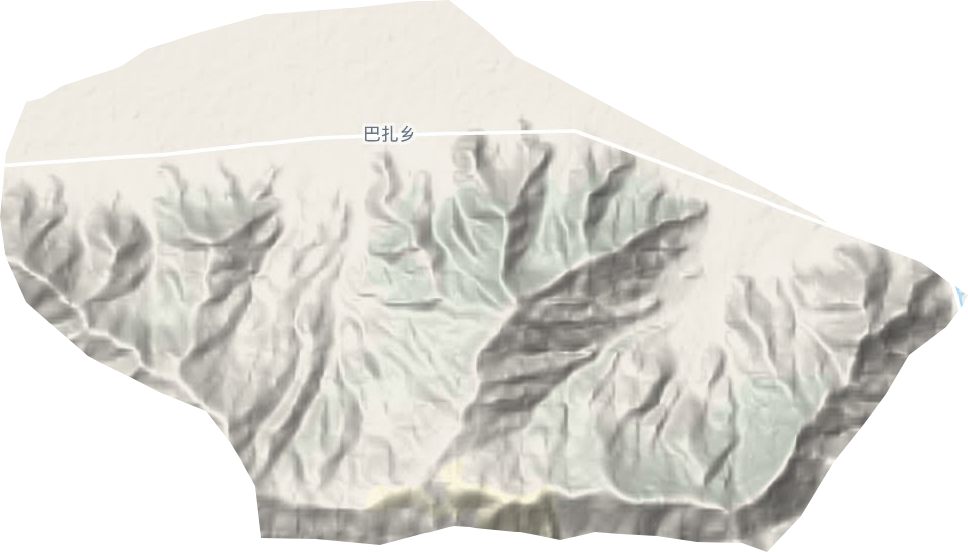 巴扎鄉地形圖