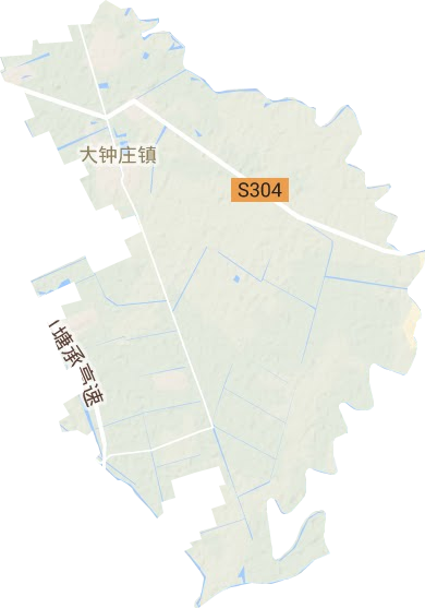 大鐘莊鎮地形圖
