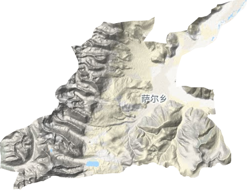 薩爾鄉(xiāng)地形圖