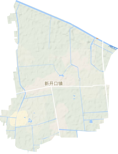 新開口鎮地形圖