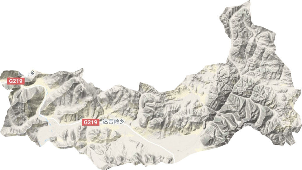 達吉嶺鄉地形圖