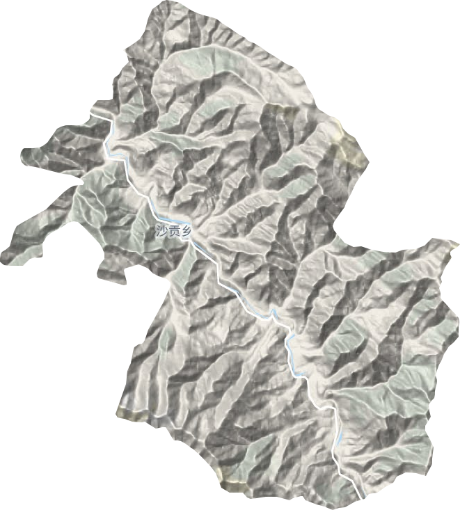 沙貢鄉地形圖