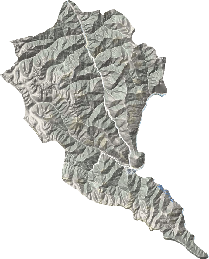 波羅鄉地形圖