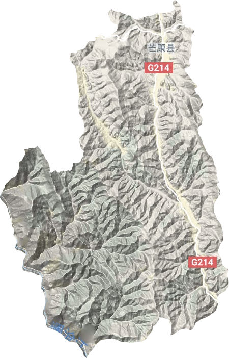 嘎托鎮地形圖