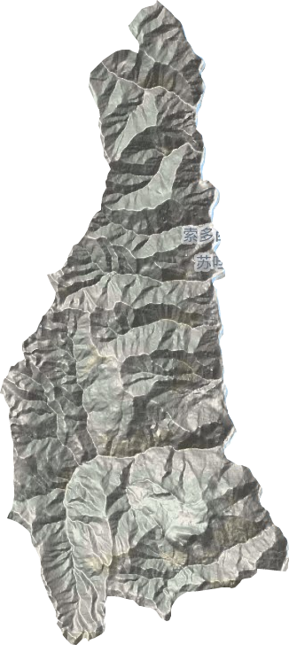 索多西鄉(xiāng)地形圖