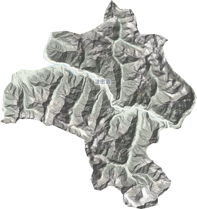 扎木鎮地形圖