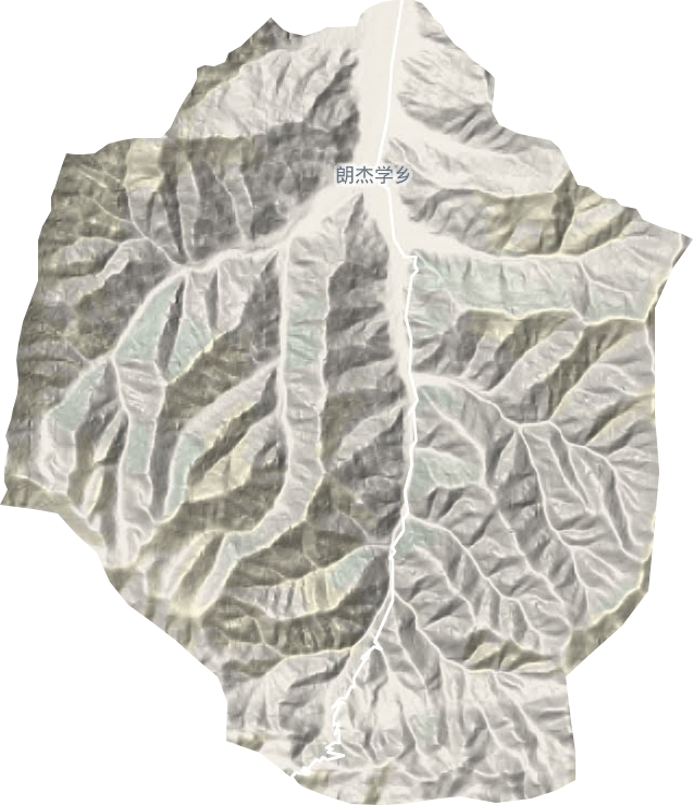 朗杰學鄉地形圖
