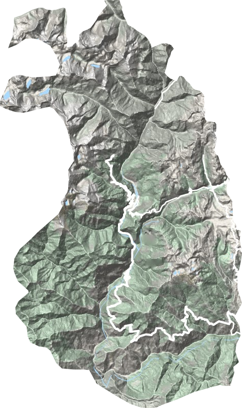 勒門巴民族鄉地形圖