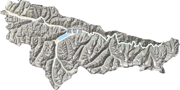 阿扎鎮(zhèn)地形圖