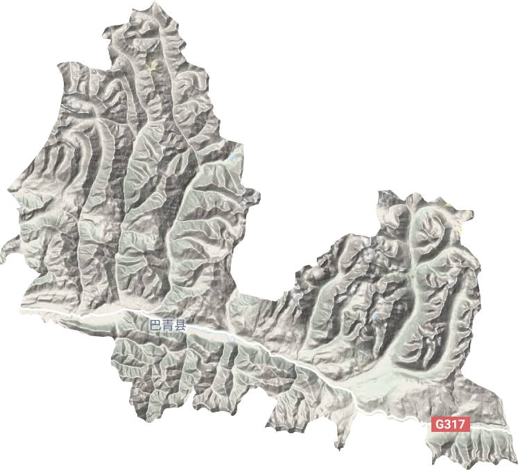 拉西鎮地形圖