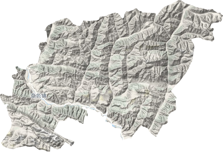 雜色鎮地形圖