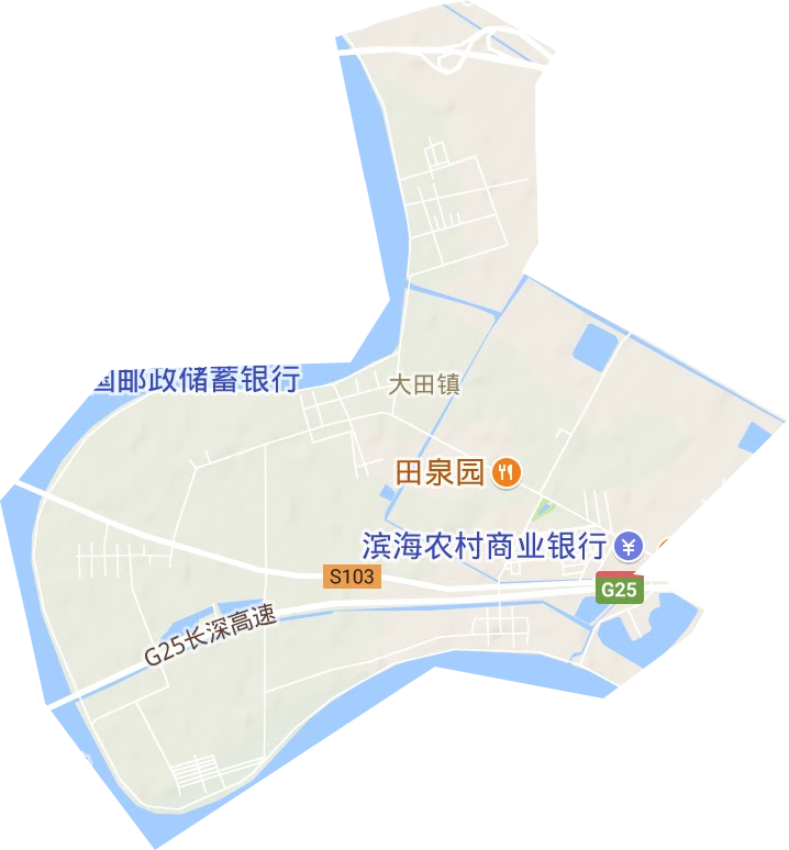 大田鎮(zhèn)地形圖