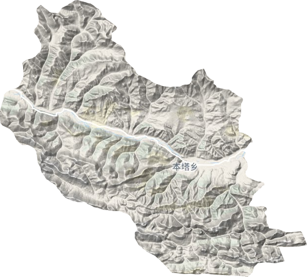 本塔鄉(xiāng)地形圖
