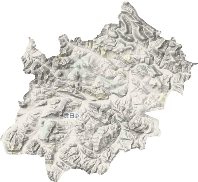 貢日鄉地形圖