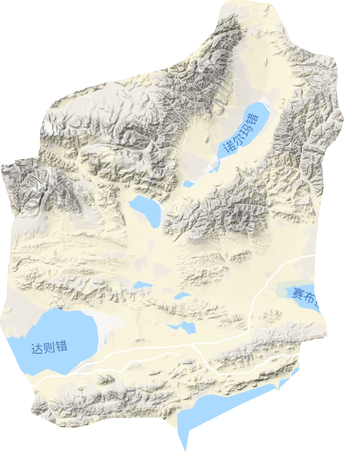 措折羅瑪鎮(zhèn)地形圖