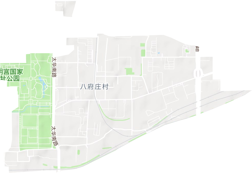 太華路街道地形圖