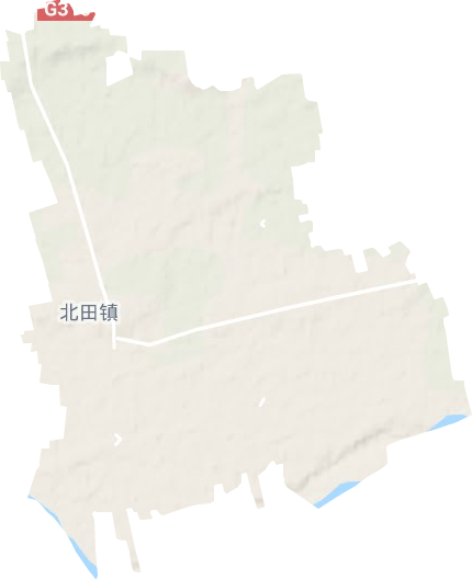北田街道地形圖